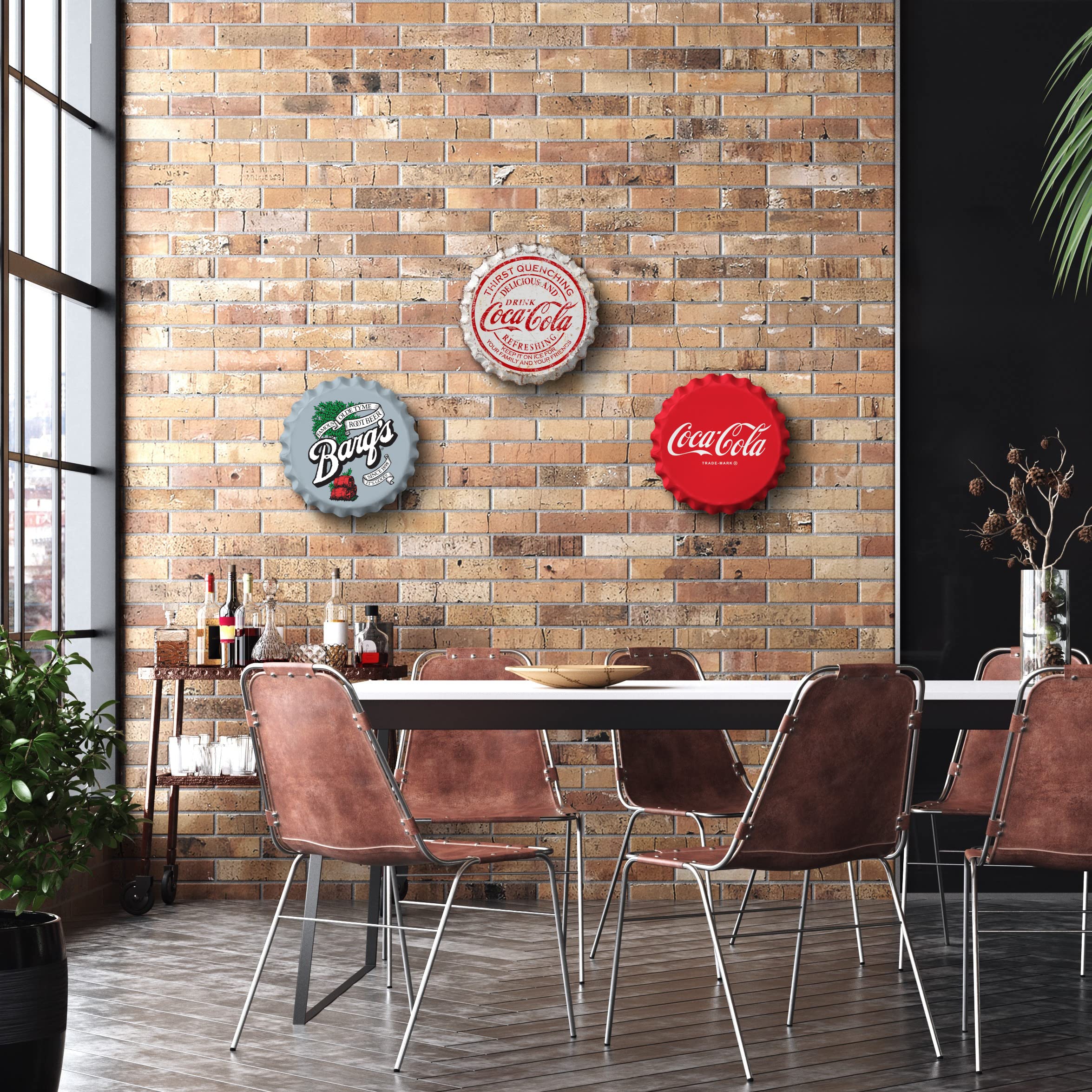 Amazon.com: Desperate Enterprises Coca Cola Rustic Stamped Shape